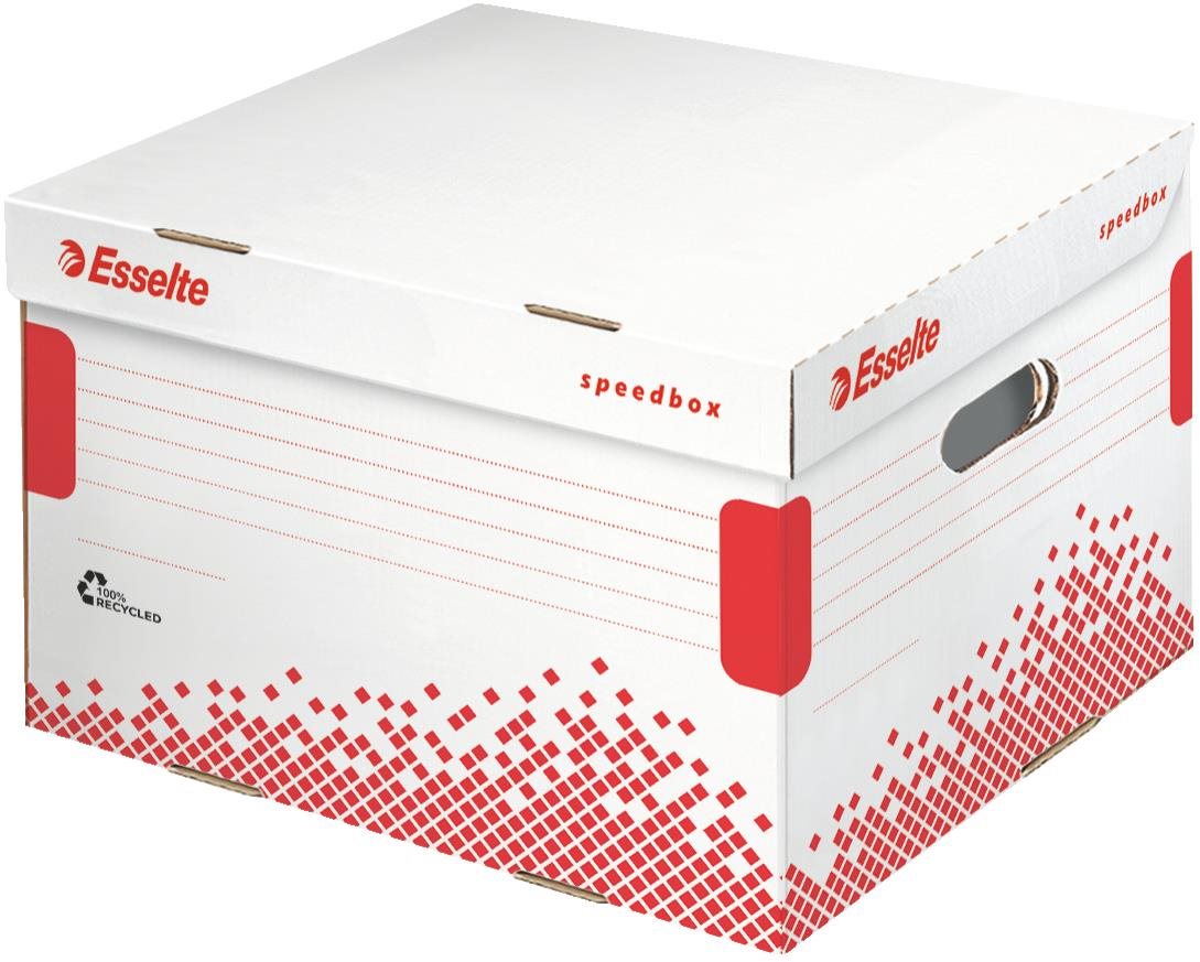 Esselte Speedbox 43,3 x 26,3 x 36,4 cm, bielo-červená