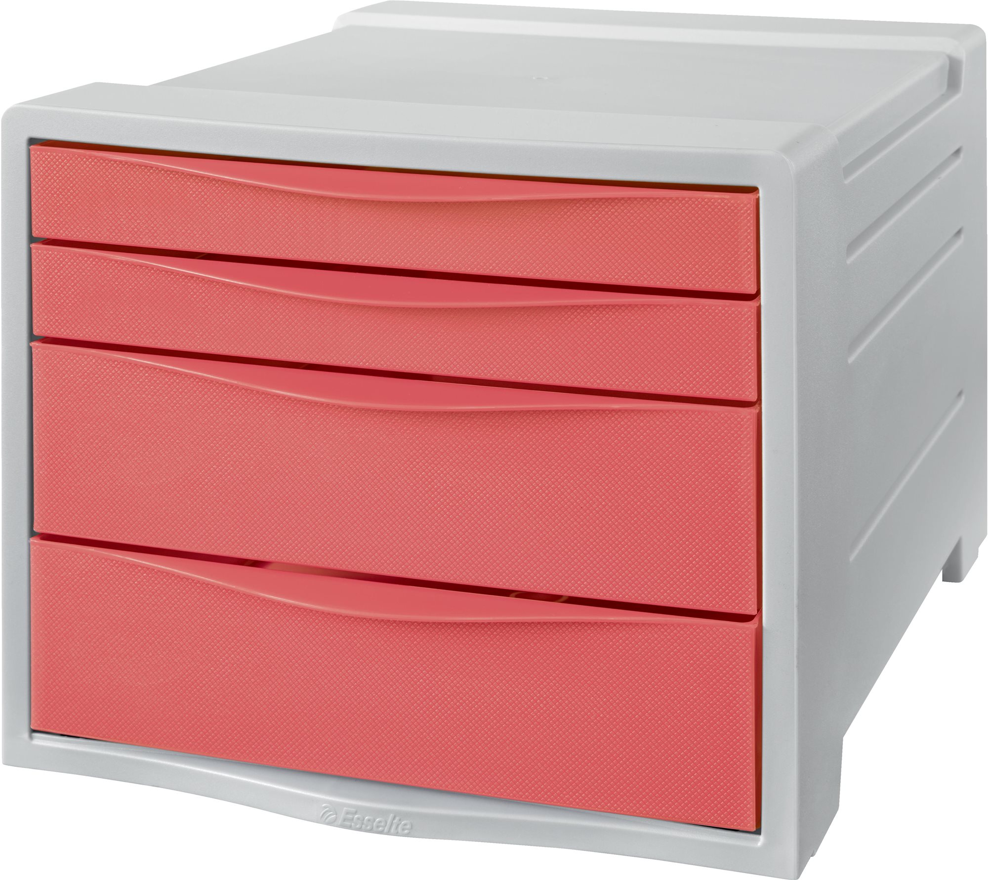 ESSELTE Colour Breeze A4, 4 zásuvky, koralový
