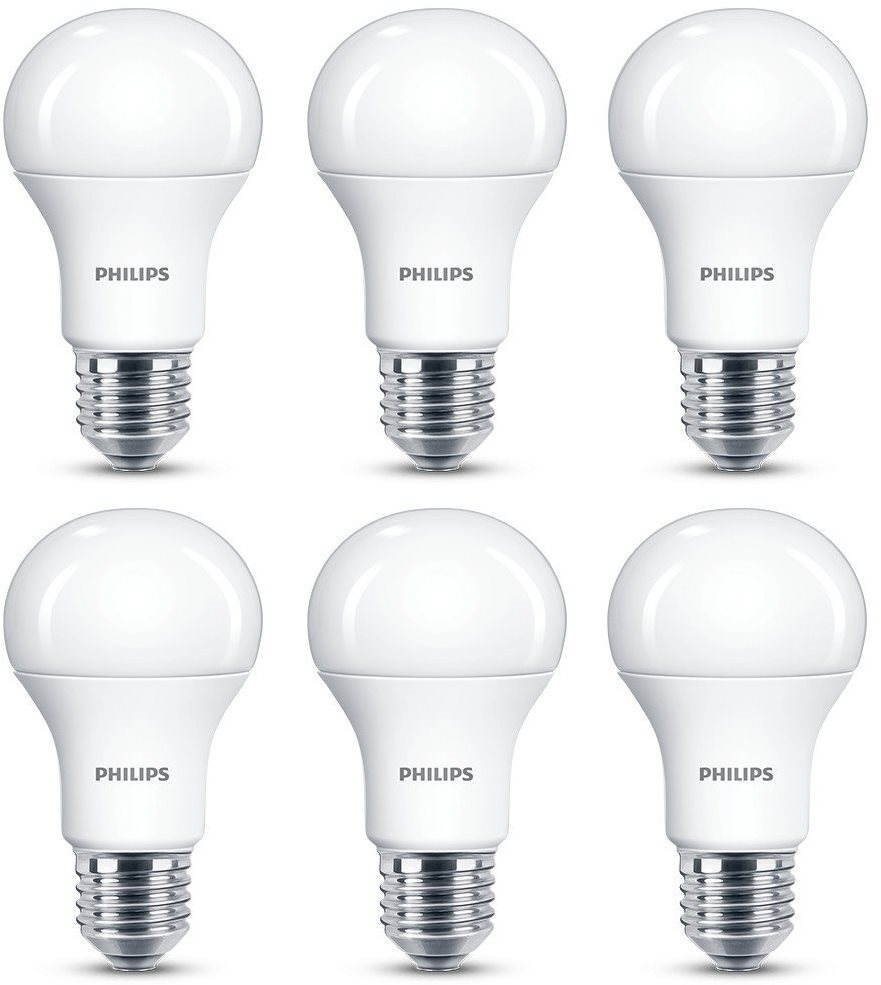 Philips LED 13 – 100 W, E27, 2700 K, matná, súprava 6 ks