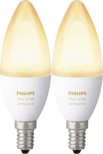 Philips Hue White Ambiance 6 W E14 súprava 2 ks
