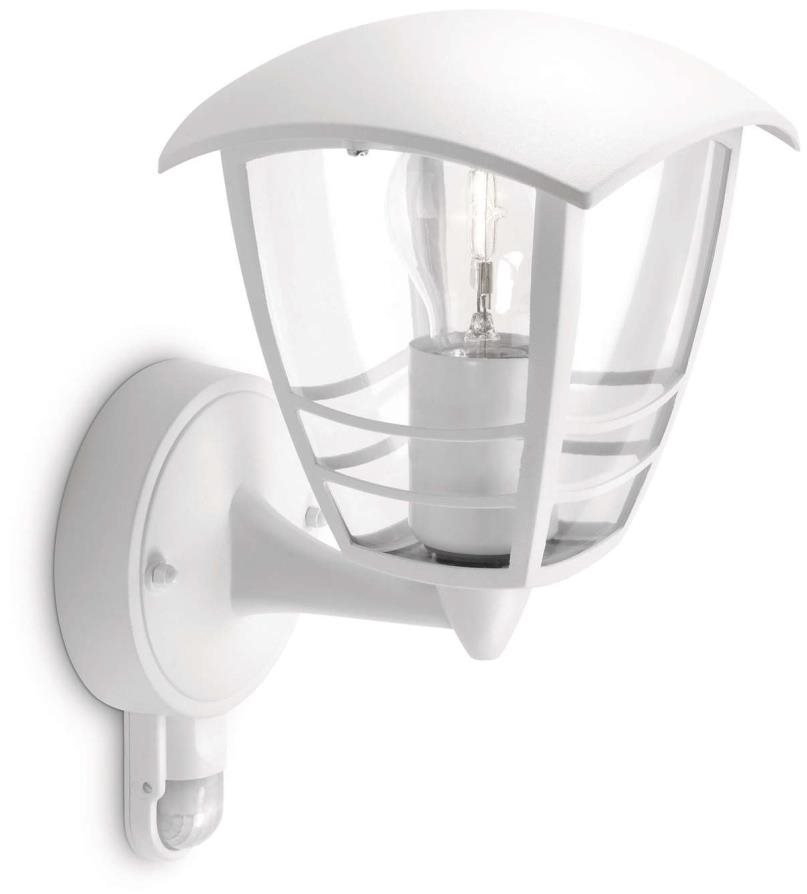 Philips – vonkajšie nástenné svetlo so snímačom 1× E27/60 W IP44
