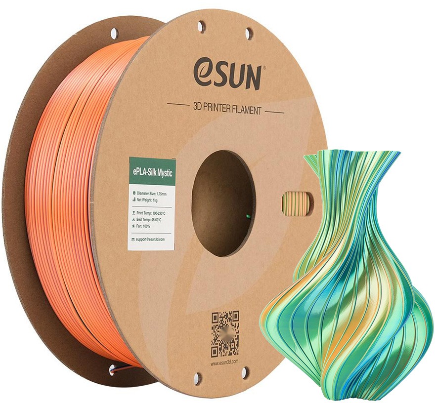 eSUN ePLA-Silk Mystic 1 kg Blue Orange Green