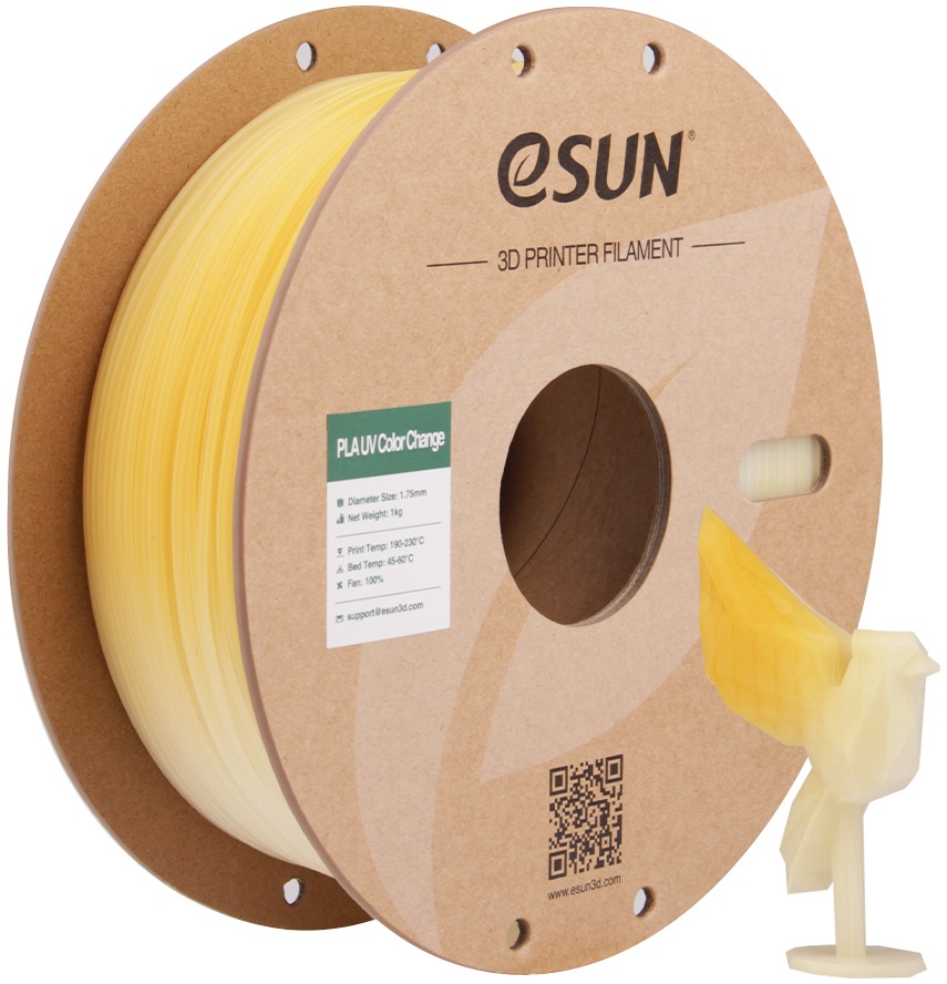 ESUN PLA-UV Color Change, 1 kg UV change Yellow