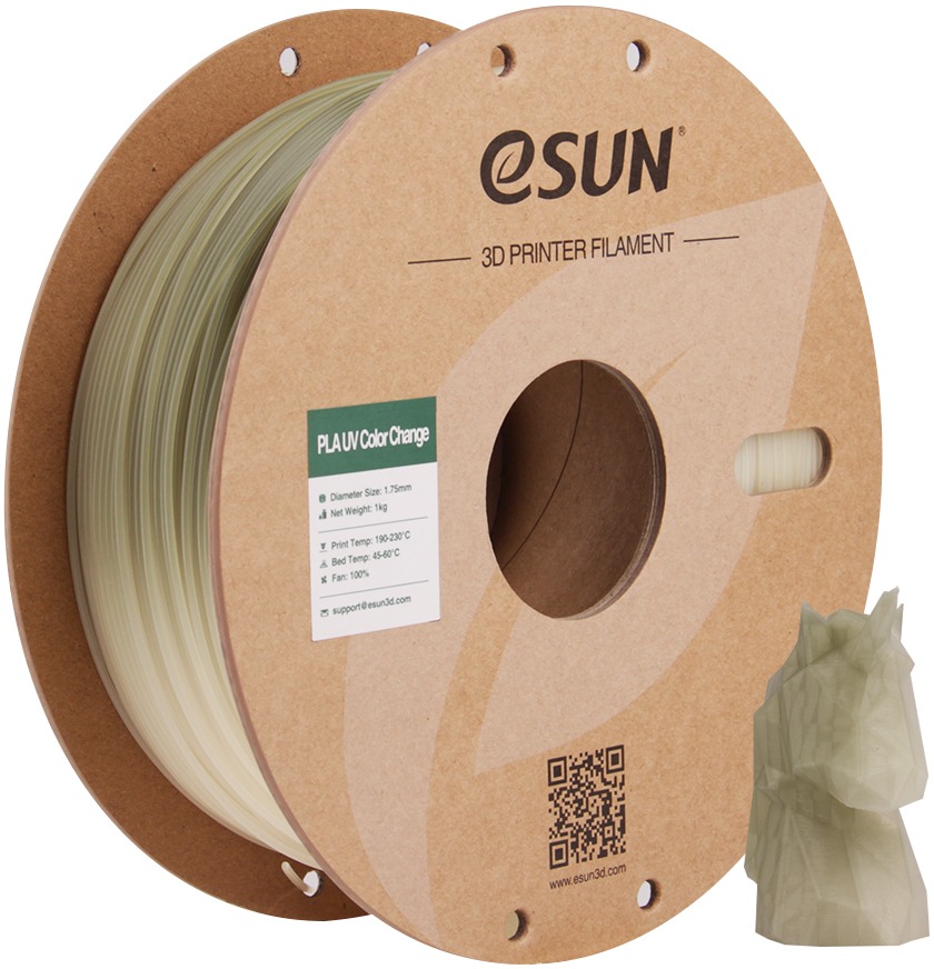 ESUN PLA-UV Color Change, 1 kg UV change Green