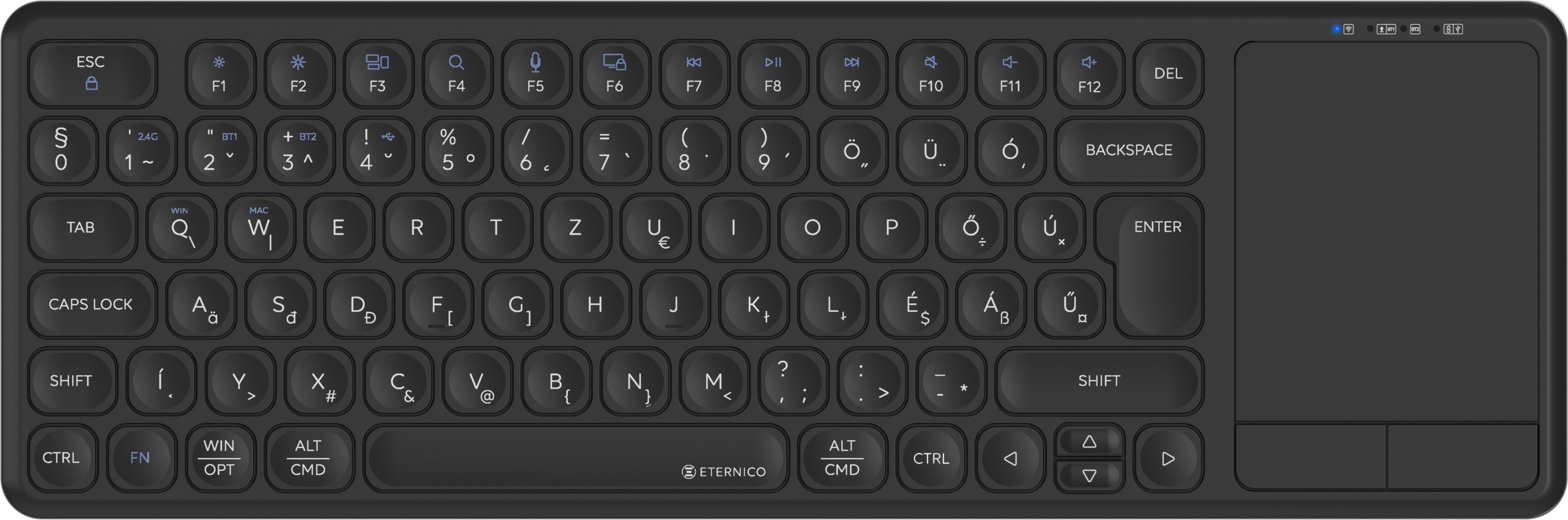Eternico K200S Wireless Touchpad čierna – HU