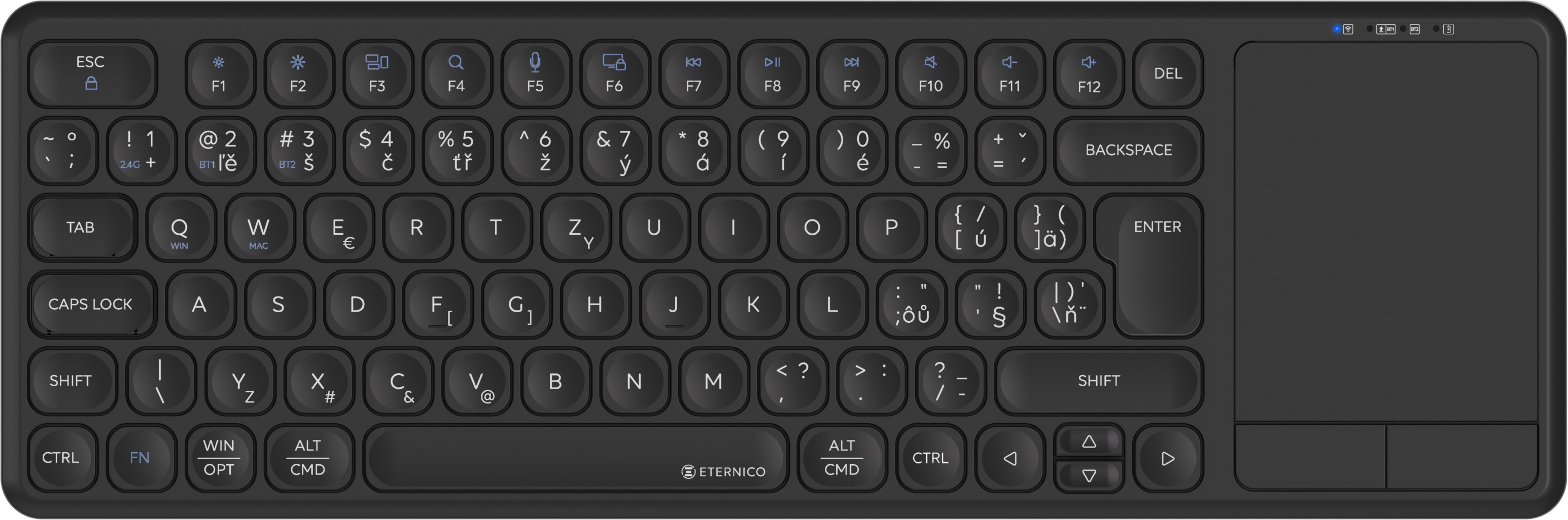 Eternico K200SB Wireless Touchpad čierna – CZ/SK