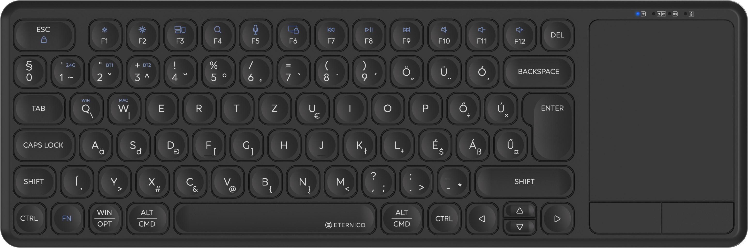 Eternico K200SB Wireless Touchpad čierna – HU