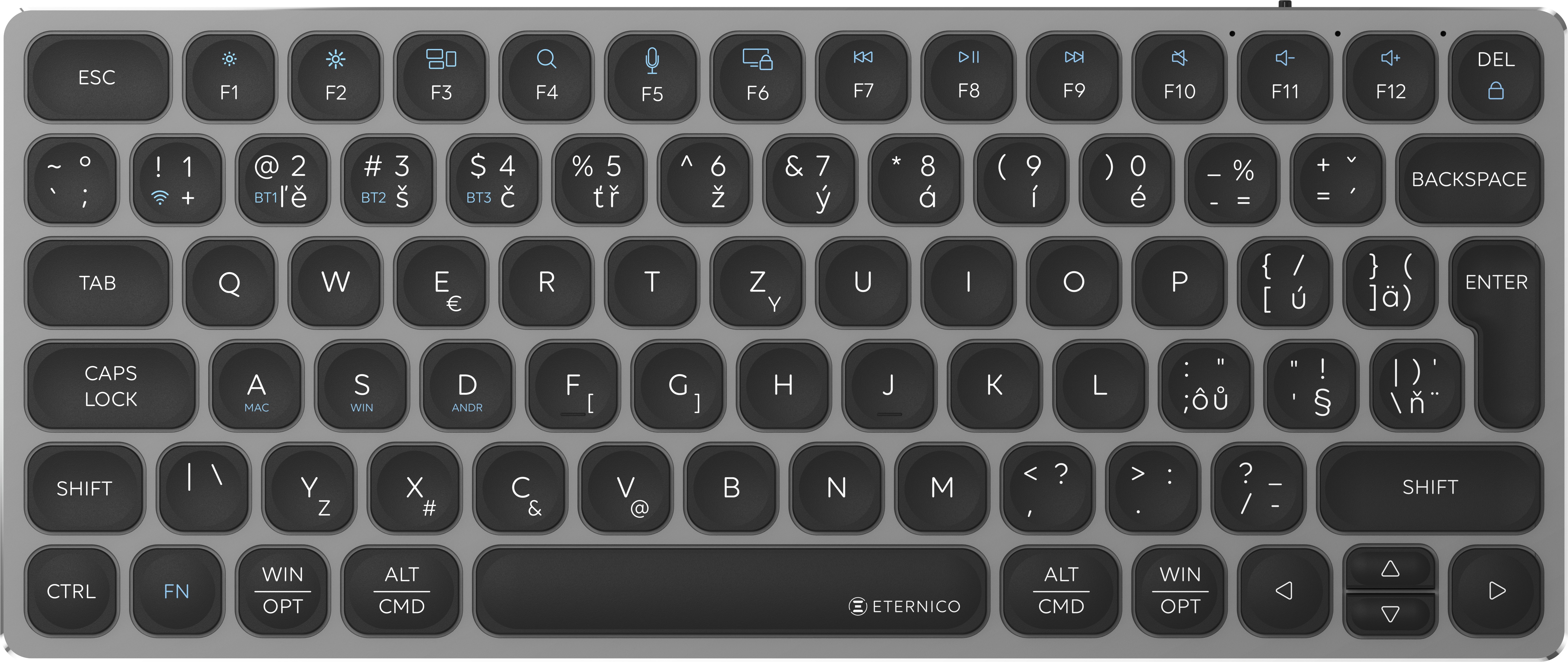 Eternico K700S Wireless sivá – CZ/SK