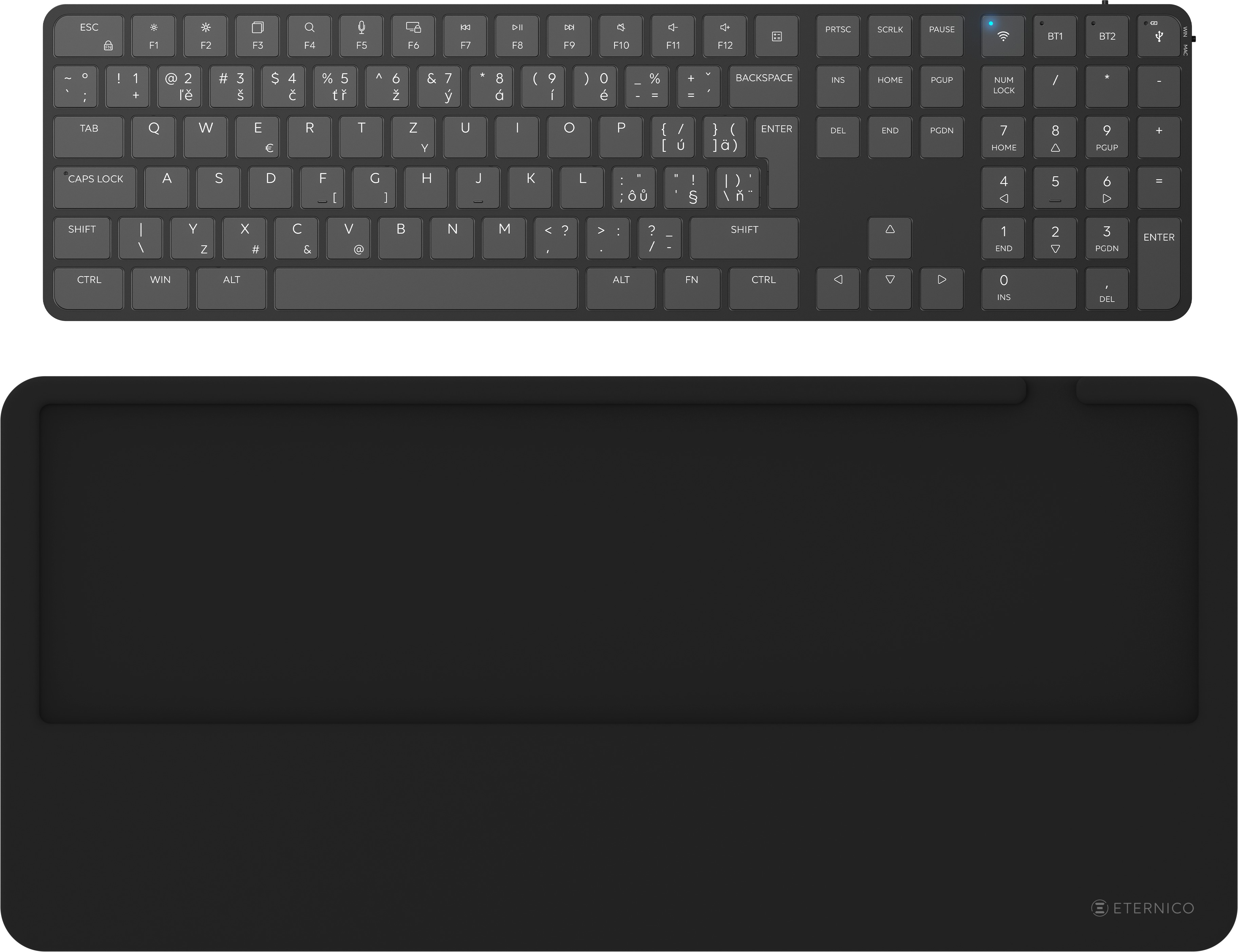 Eternico K701F Wireless & Wristpad čierna – CZ / SK