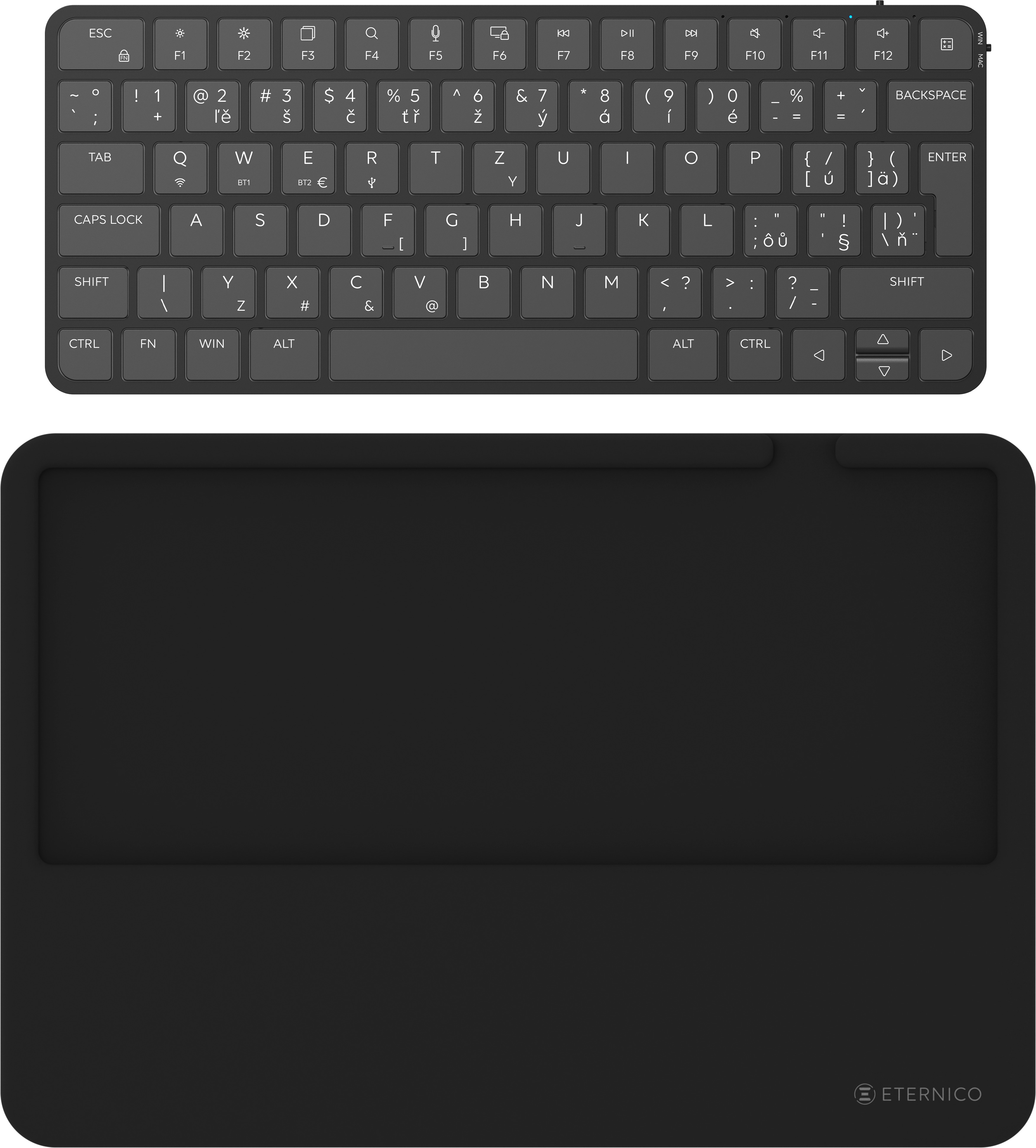 Eternico K701S Wireless & Wristpad čierna – CZ / SK