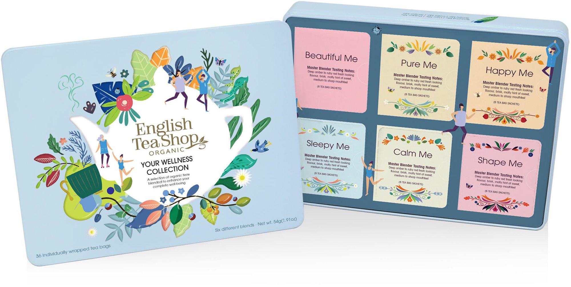 English Tea Shop Plechová kazeta Wellness čajov, 36 vrecúšok