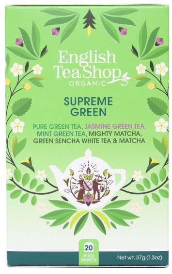 English Tea Shop Mix Vrcholne zelených čajov 37g, 20 ks bio ETS20