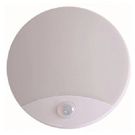 Eurakles LED stropné svietidlo Dorota 15 W IP44, priemer 25 cm so senzorom pohybu