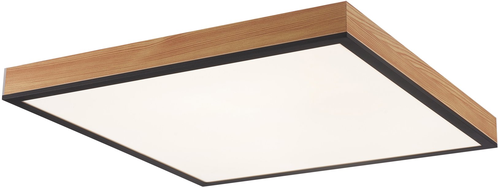 Eurakles Prisadené stmievateľné LED svietidlo Wood, 40 W, 3000 lm, 45 × 45 cm