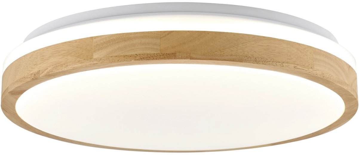 Eurakles LED svietidlo Forest svetlé drevo/biela 45 W, 4900 lm, 2900 – 6500 K, priemer. 490 × 85 mm