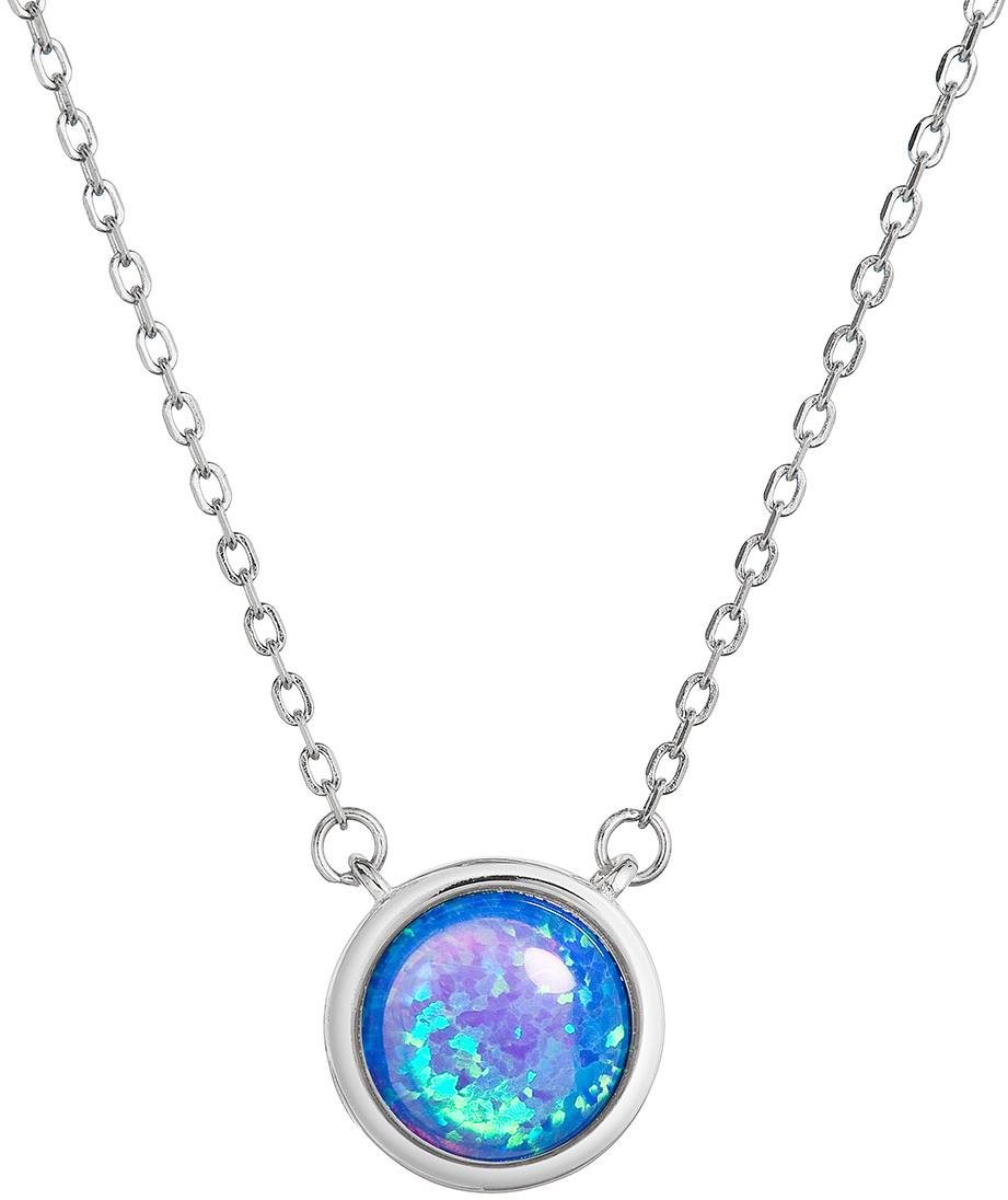 EVOLUTION GROUP 12065.3 blue synt.opal AG náhrdelník (AG 925/1000; 1g)