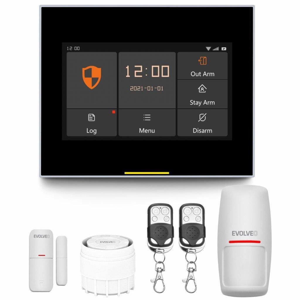 EVOLVEO Alarmex Pro (ALM304PRO) – múdry bezdrôtový WiFi/GSM alarm s mini sirénou