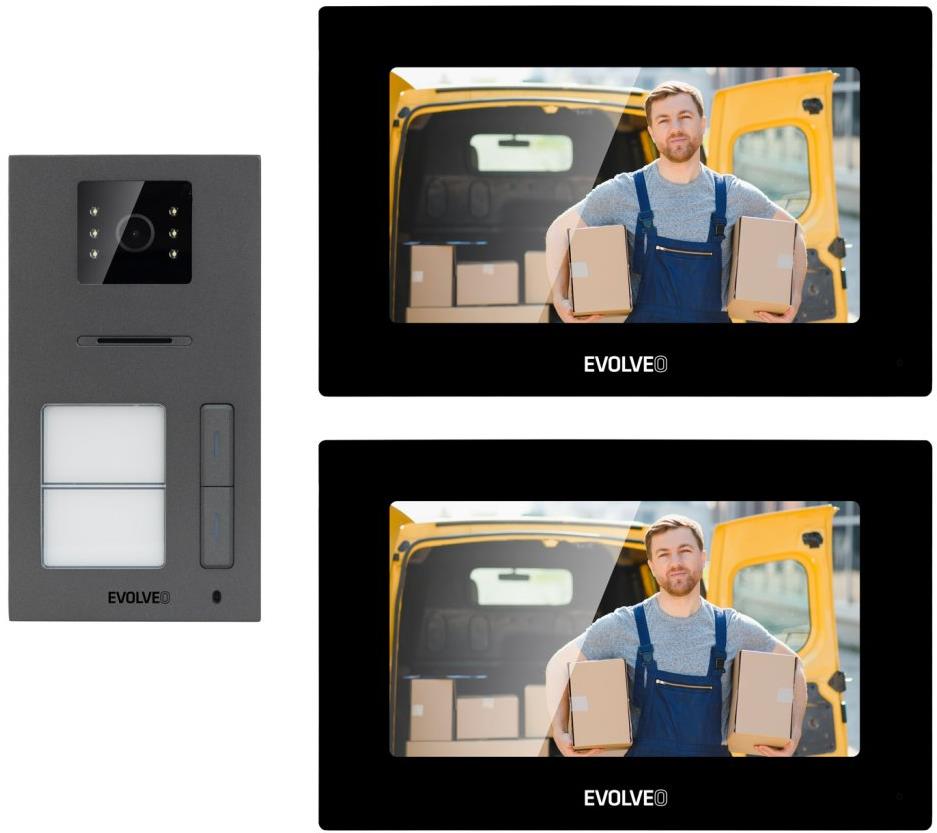 EVOLVEO DoorPhone AP2-2, čierny