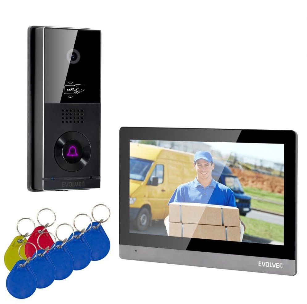 EVOLVEO DoorPhone AHD10, čierno-strieborný