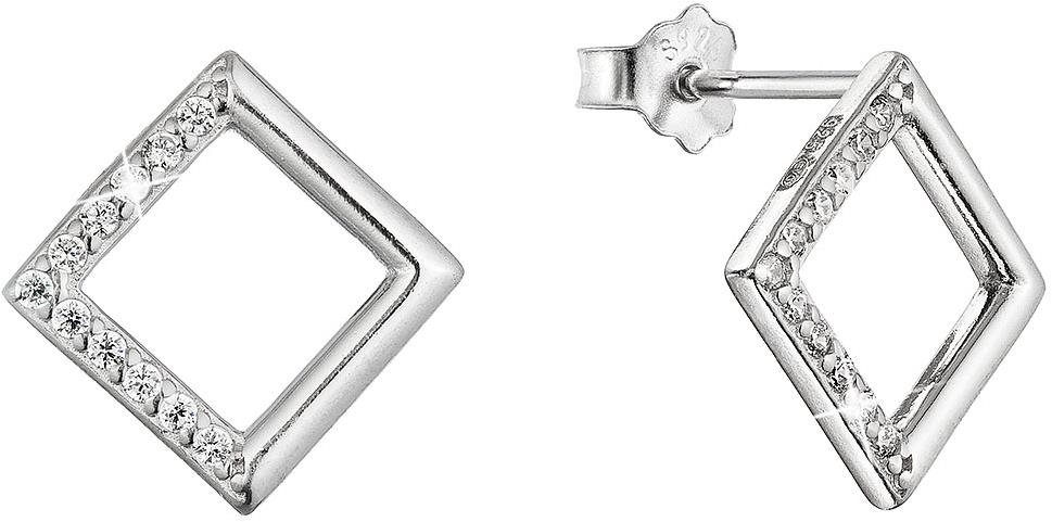 EVOLUTION GROUP 11527.1 crystal zircon ag náušnice (AG 925 / 1000; 1 g)