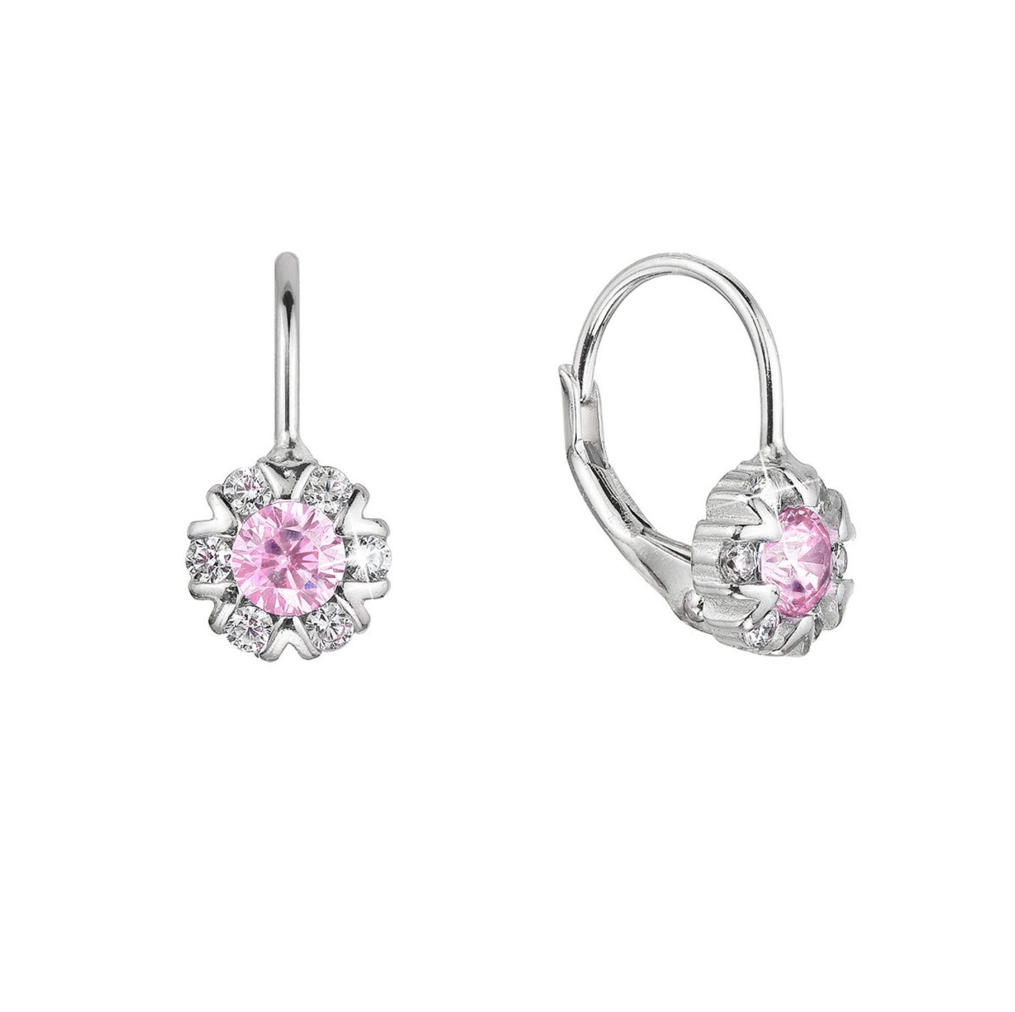 EVOLUTION GROUP 11474.3 rose zircon ag náušnice (AG 925/1000; 1 g)