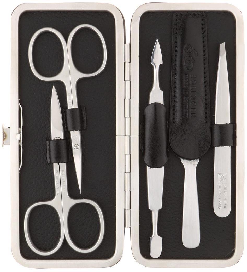 ERBE SOLINGEN Dámska kožená manikúra 9122 „Black Mamba"