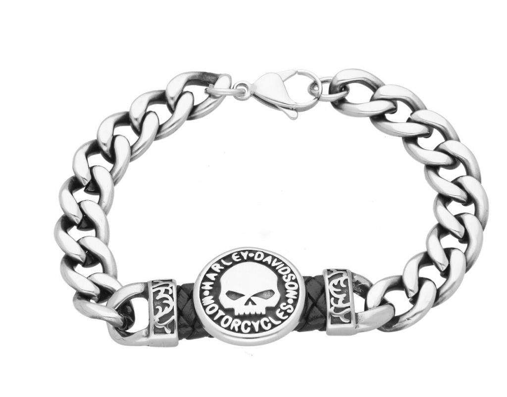 Ewena Oceľový náramok HARLEY DAVIDSON JGF854