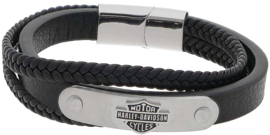 Ewena Kožený náramok Harley Davidson KD123