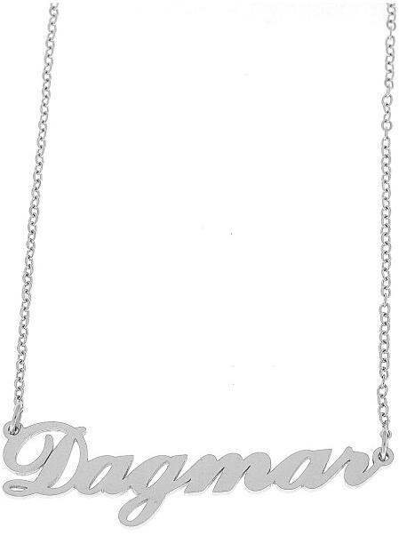 Ewena Retiazka z ocele s menom Dagmar strieborná