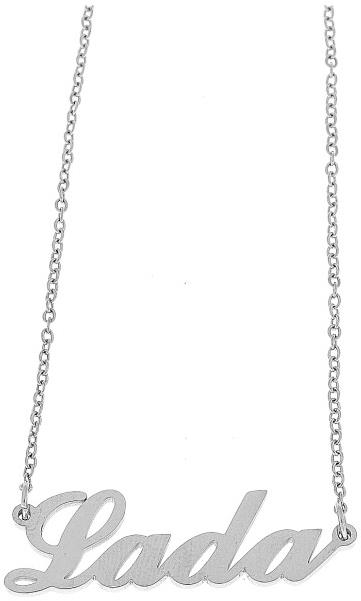 Ewena Retiazka z ocele s menom Lada strieborná