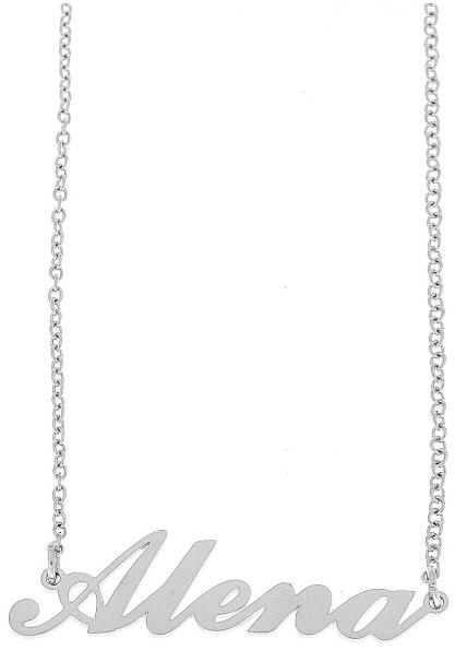 Ewena Retiazka z ocele s menom Alena strieborná