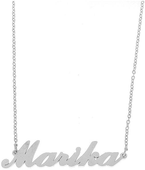 Ewena Retiazka z ocele s menom Marika strieborná