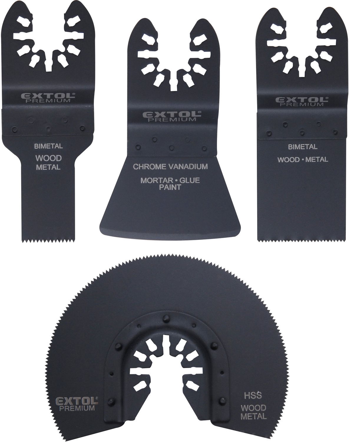 EXTOL PREMIUM náradie multifunkčné, sada 4 ks, 8803824