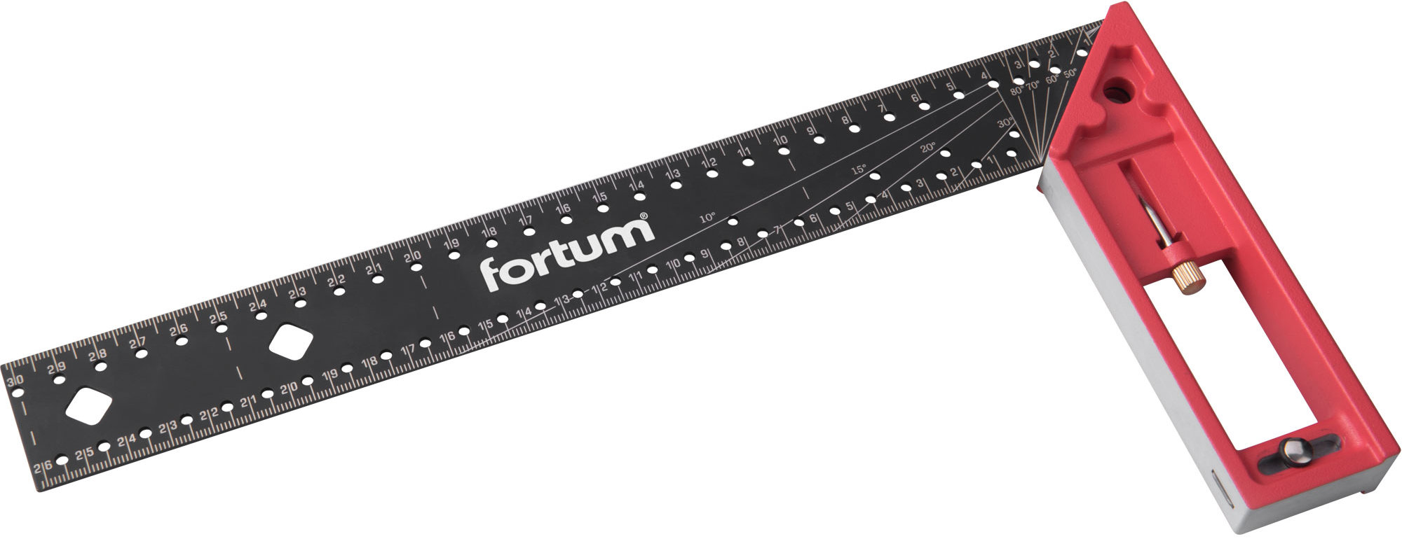 FORTUM Uholník stolársky, multifunkčný, 300 mm, celokovový, 4784101