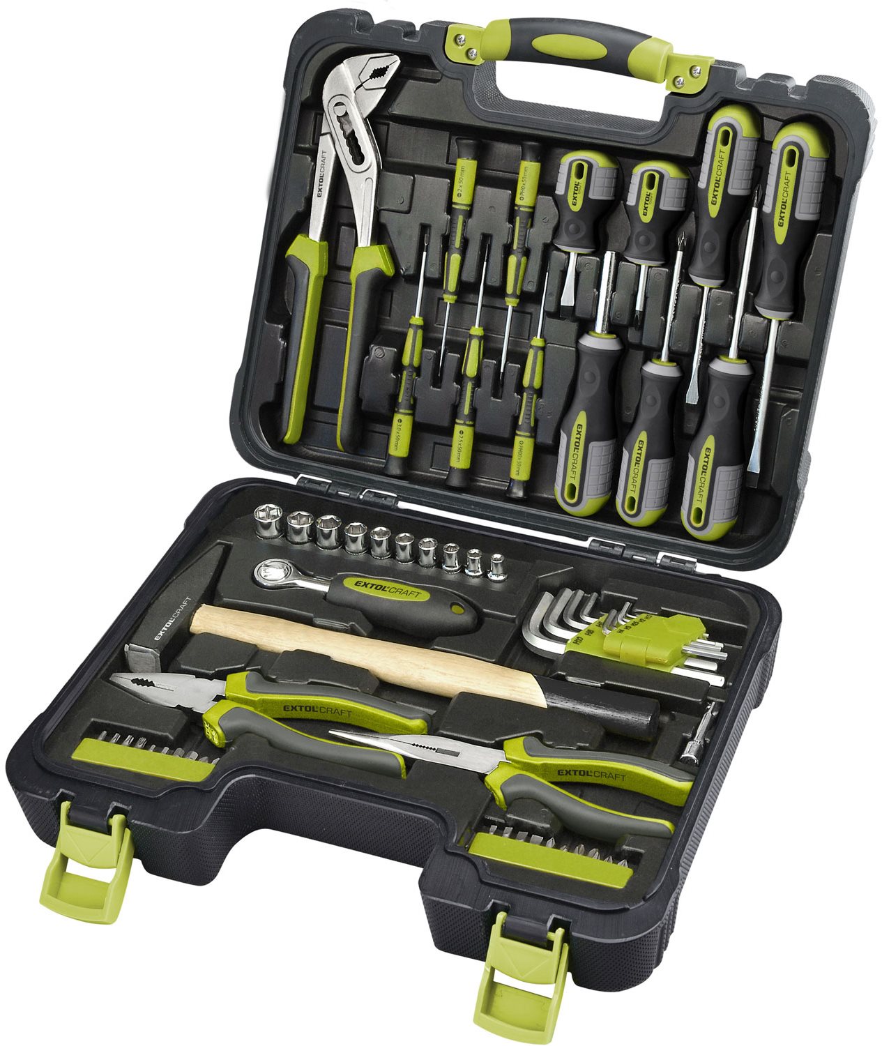 EXTOL CRAFT sada náradia 57 ks, 1/4", CrV, 6599
