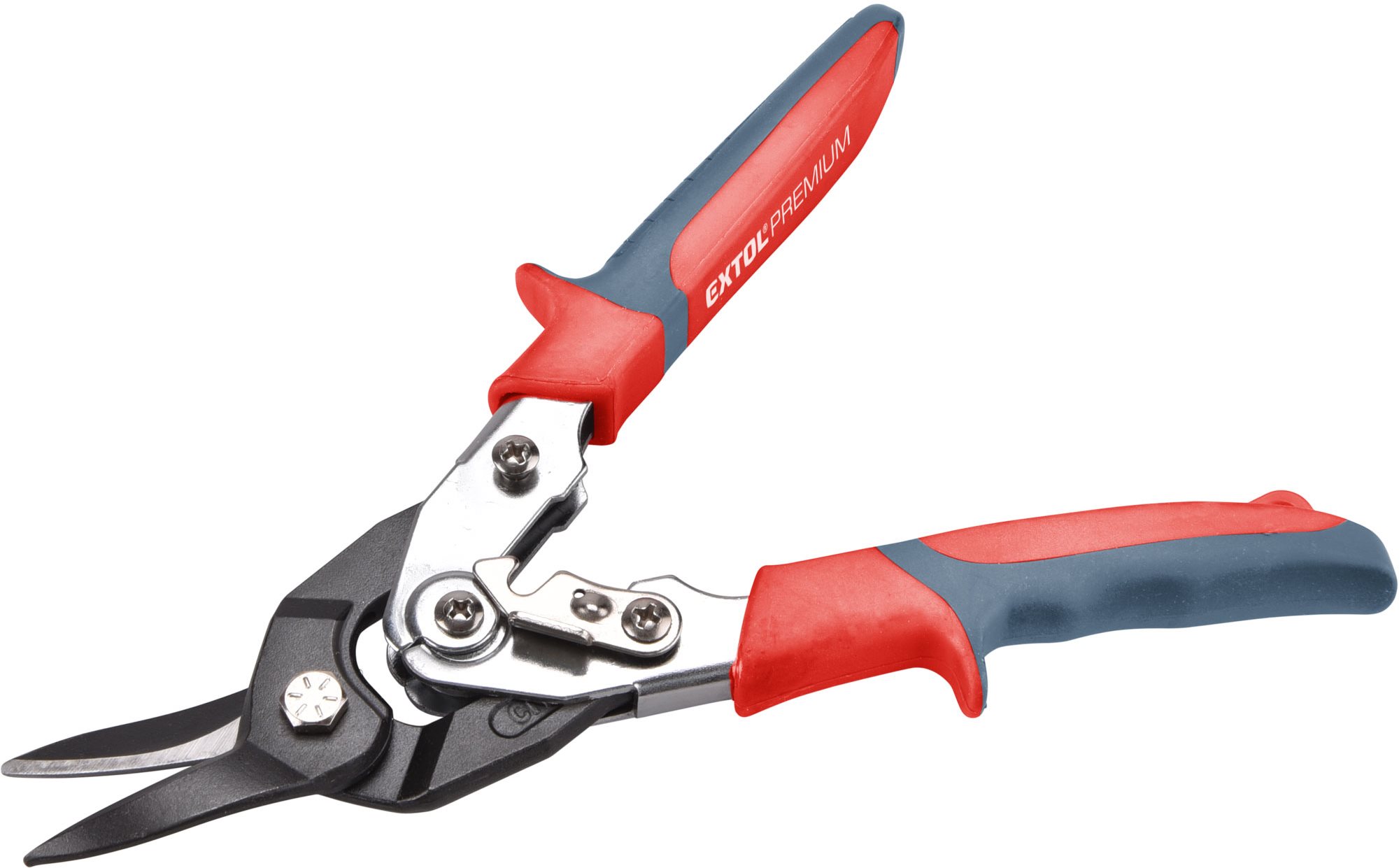 EXTOL PREMIUM nožnice na plech prevodové, 255 mm, rovno a doľava, CrMoV, 48000