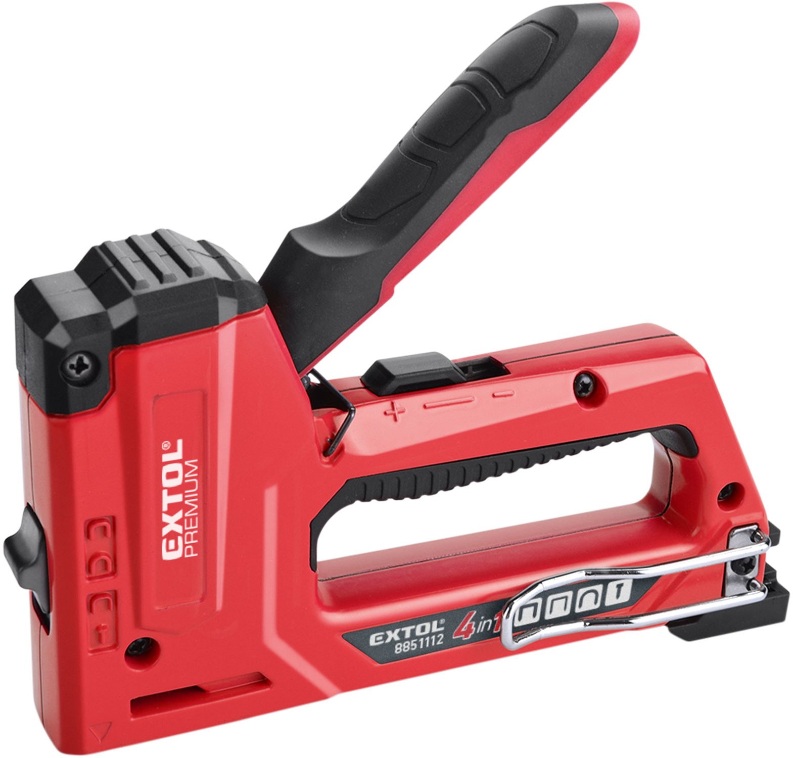 EXTOL PREMIUM pištoľ sponkovacia 4-funkčná, 6 – 14 mm, 8851112