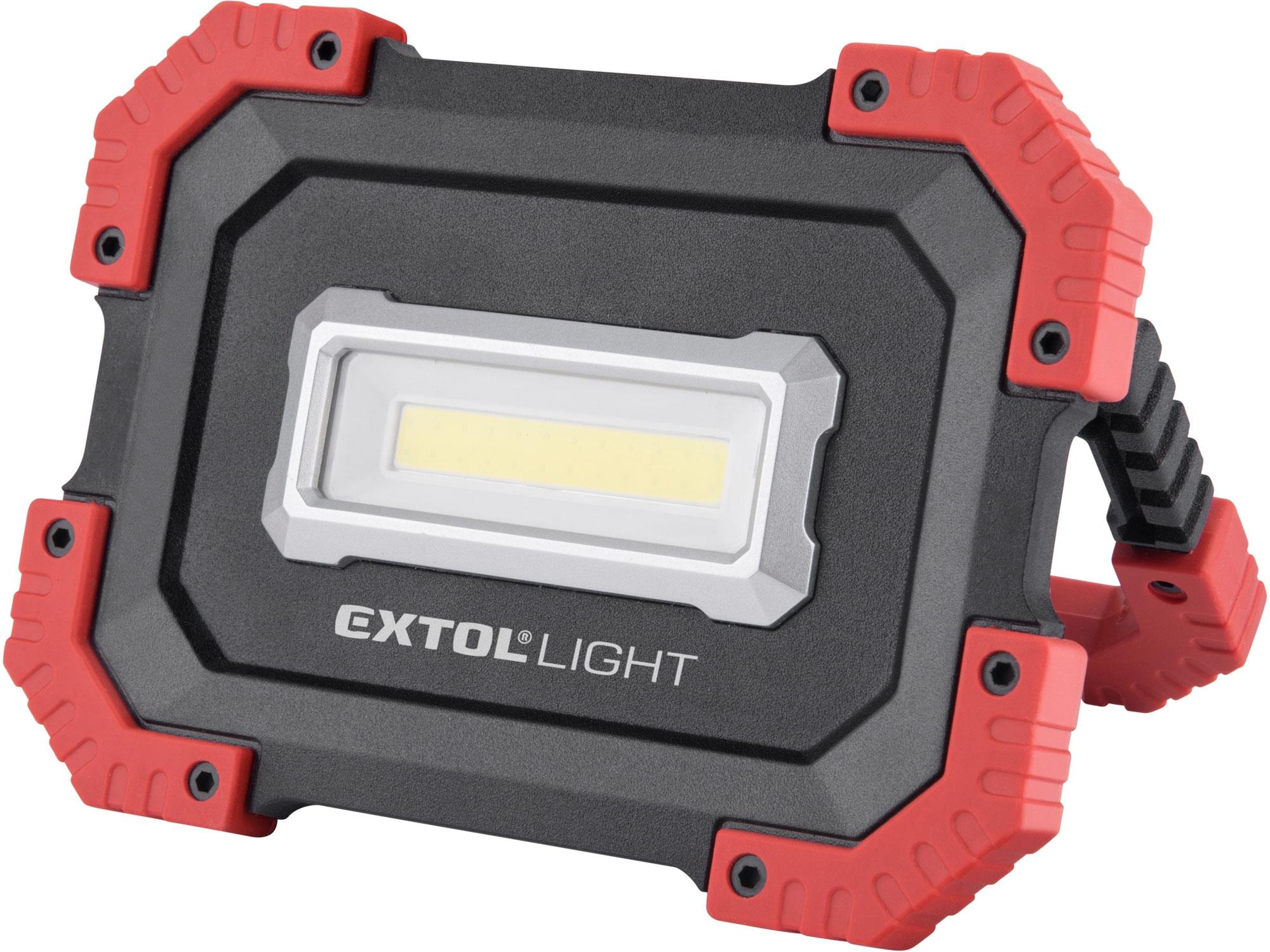 EXTOL LIGHT Reflektor LED, 1000 lm, USB nabíjanie s powerbankou