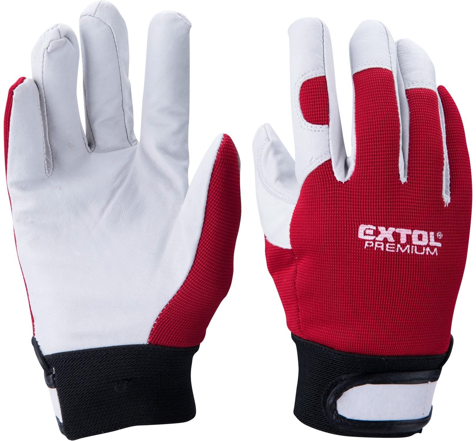EXTOL PREMIUM Rukavice kožené, veľkosť 11