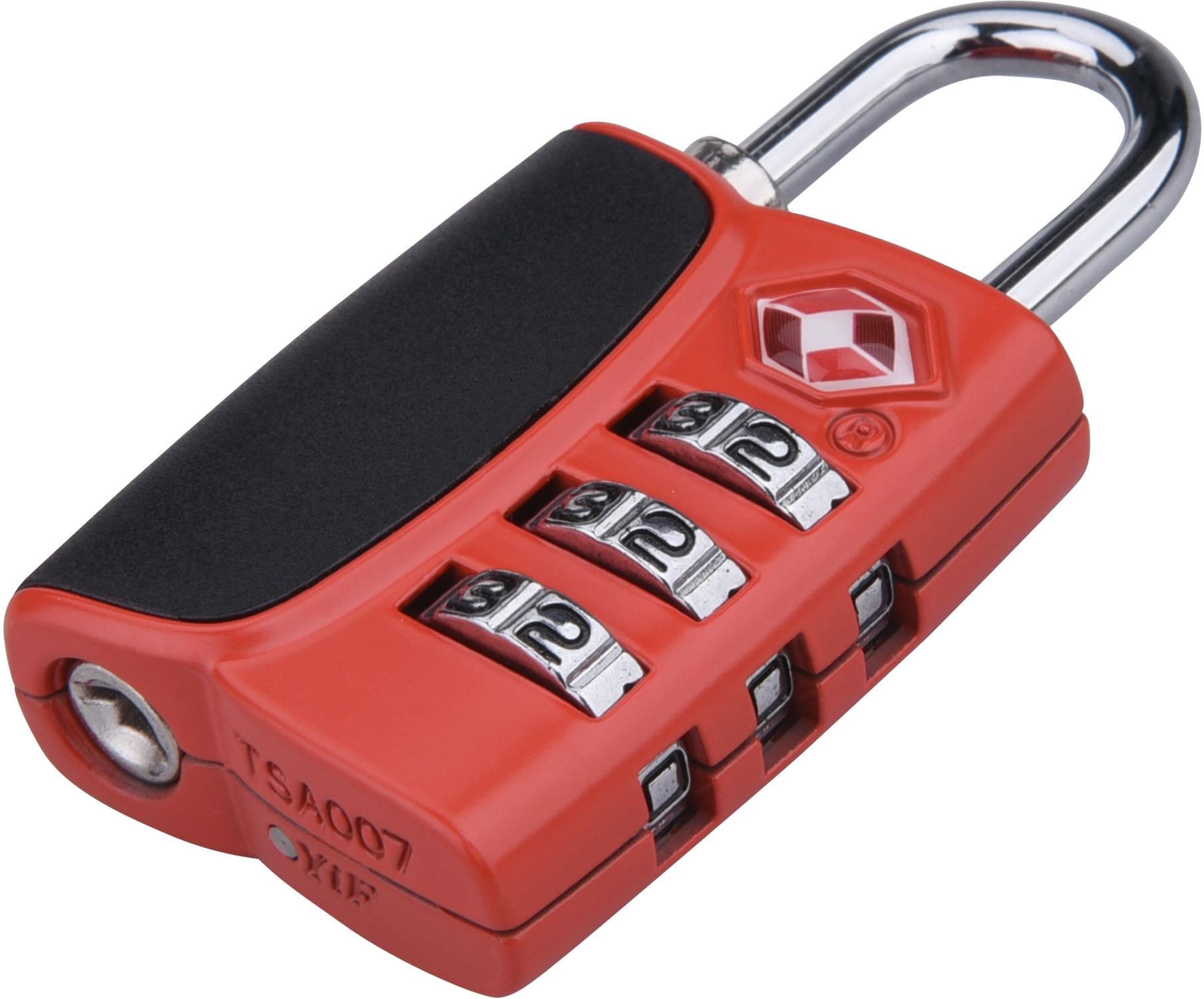 EXTOL PREMIUM Zámok kombinačný TSA s trojmiestnym kódom, 61 × 32 × 14 mm