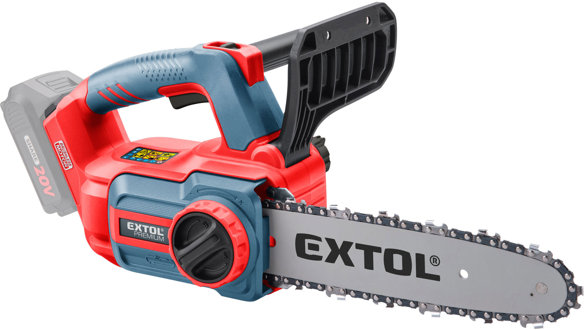EXTOL PREMIUM Píla reťazová aku SHARE20V, bez aku
