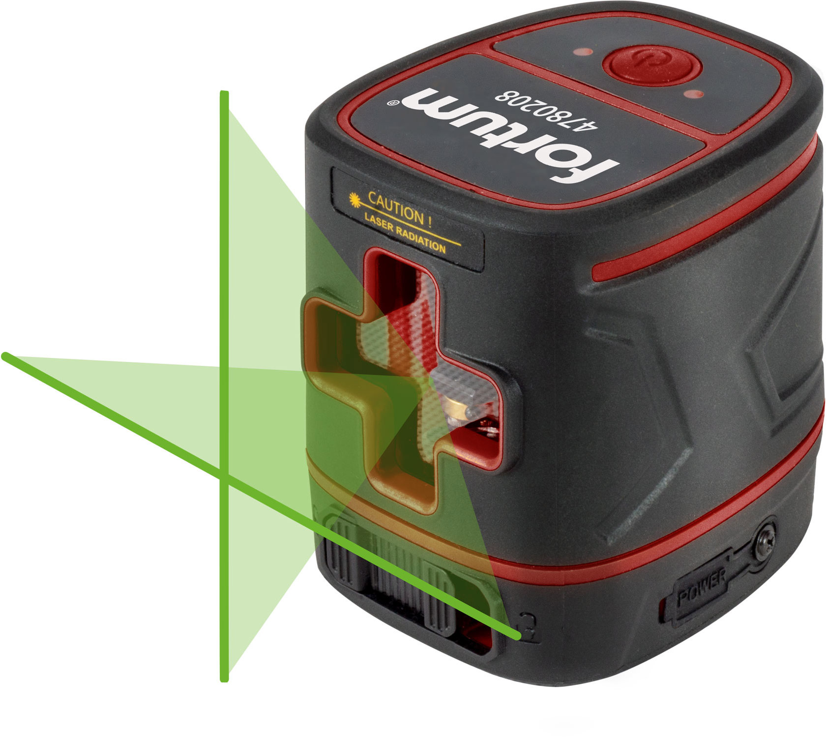 FORTUM Laser krížový zelený, líniový, samonivelačný 4780208