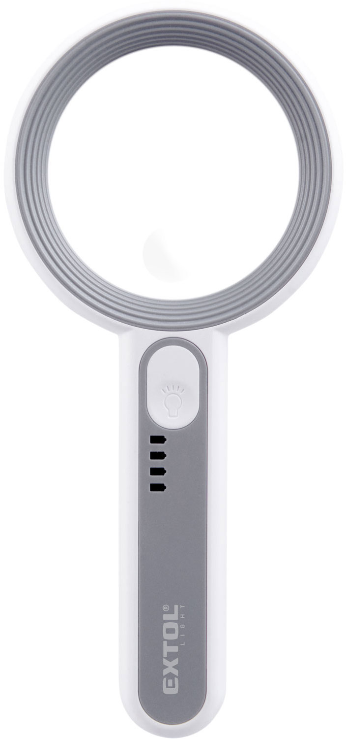 EXTOL LIGHT Lupa se světlem, 6×, 12× zvětšení, USB nabíjení 43163