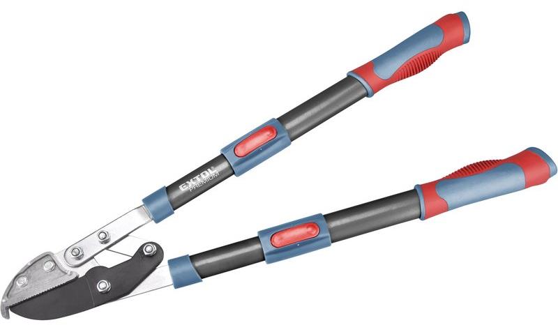 Extol Premium 8873316, teleskopické, prevodové, kovadlinkové, 670 – 940 mm, HCS