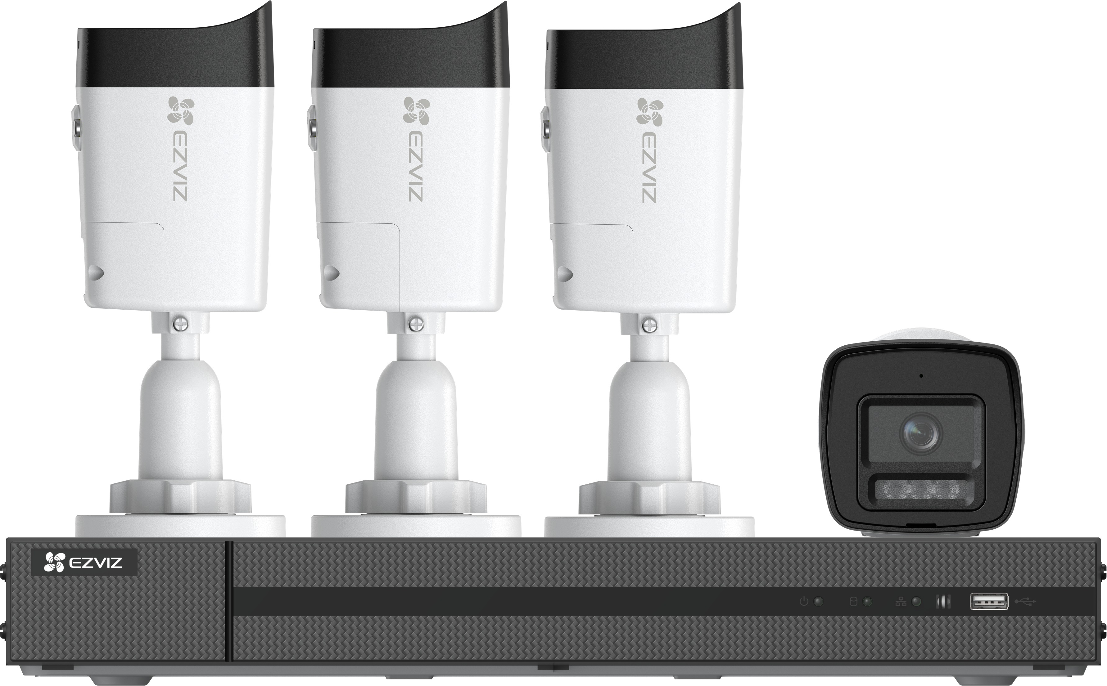 EZVIZ PoE X5K NVR KIT (8CH, 2 TB) + 4× H3K 4K