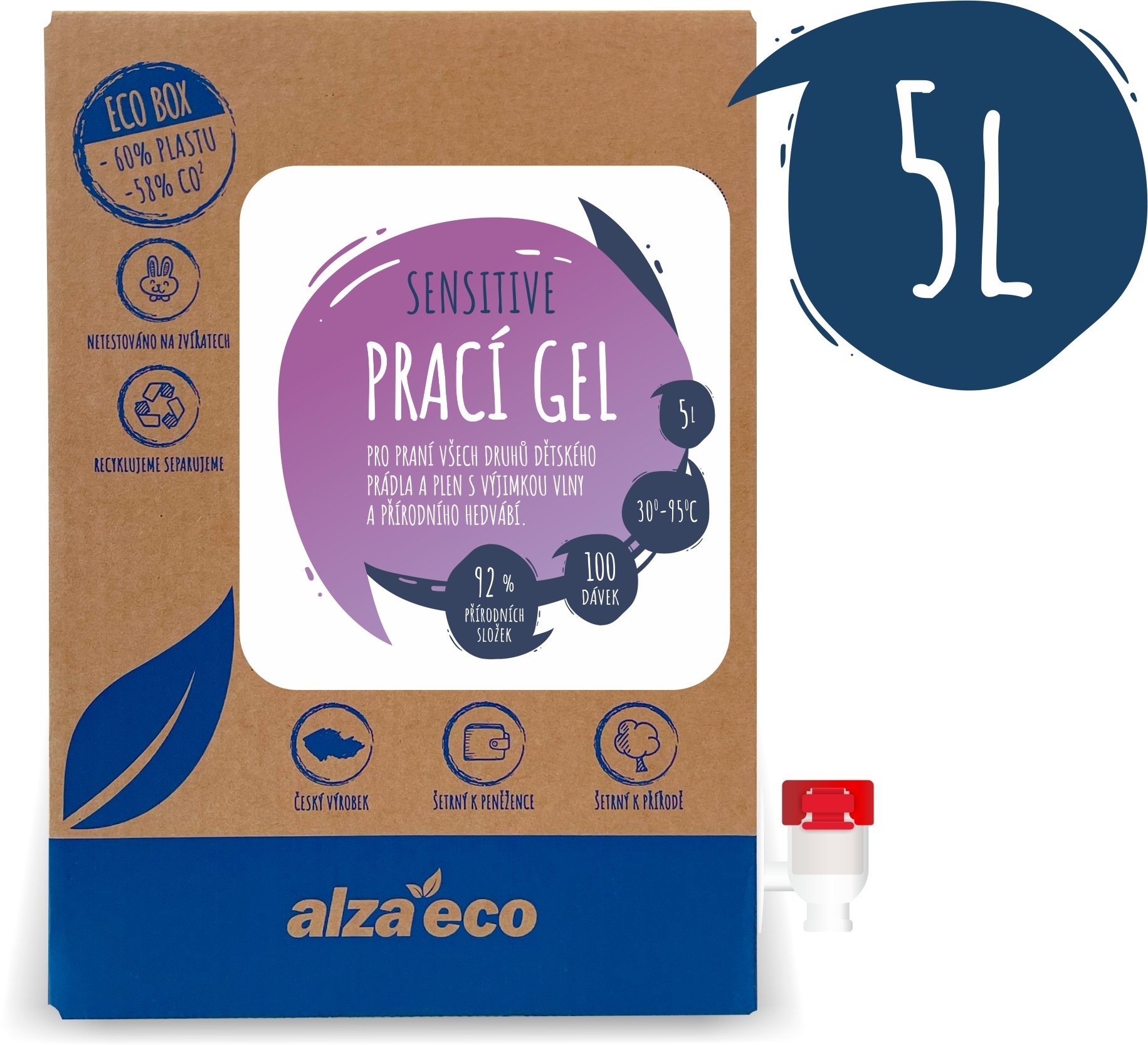 AlzaEco Sensitive 5 l (100 praní)
