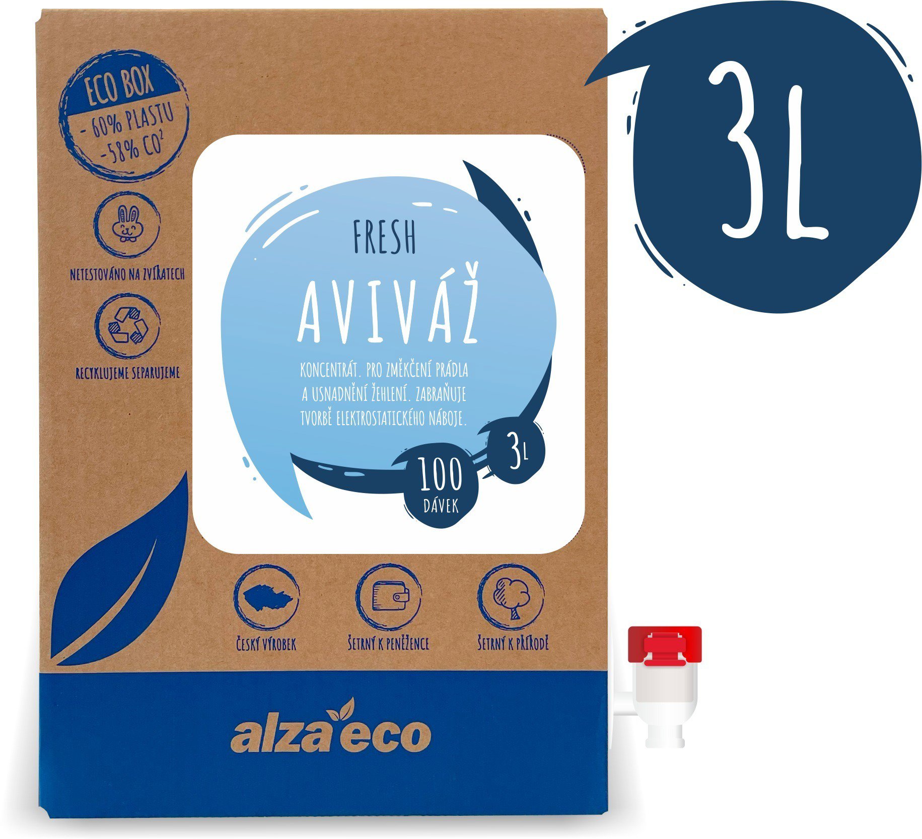 AlzaEco Aviváž Fresh 3 l (100 praní)