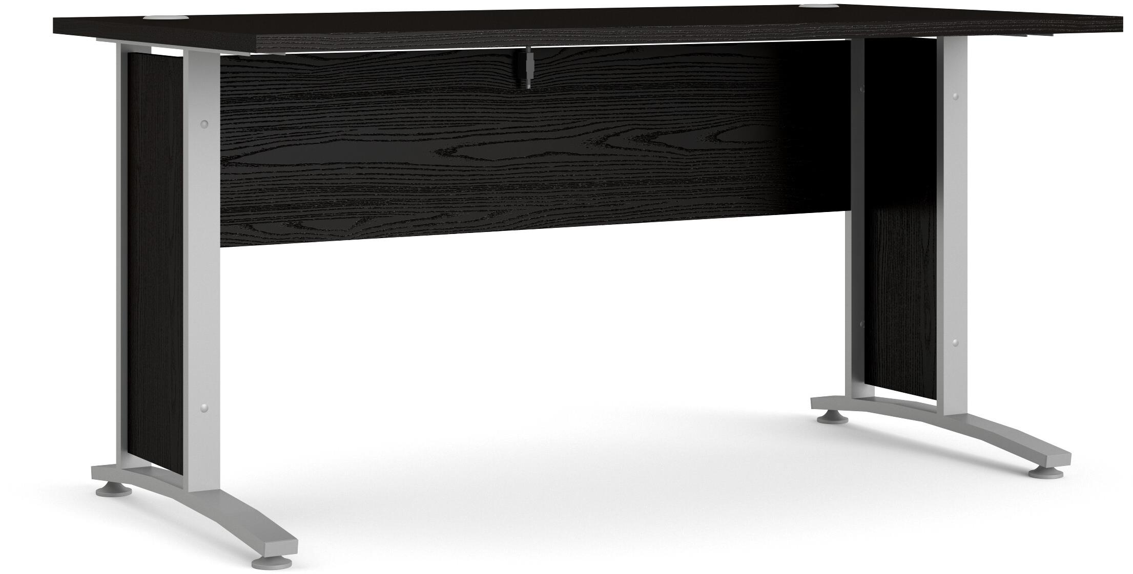 FALCO Písací stôl Office 80400/71, čierny/strieborný