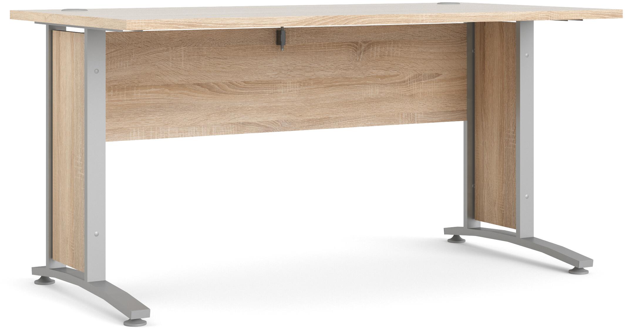 FALCO Písací stôl Office 80400/71, dub sonoma/strieborný