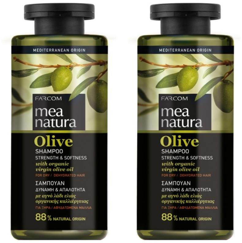 Farcom Mea Natura Olivový šampón Sila a jemnosť 300 ml, 2 ks